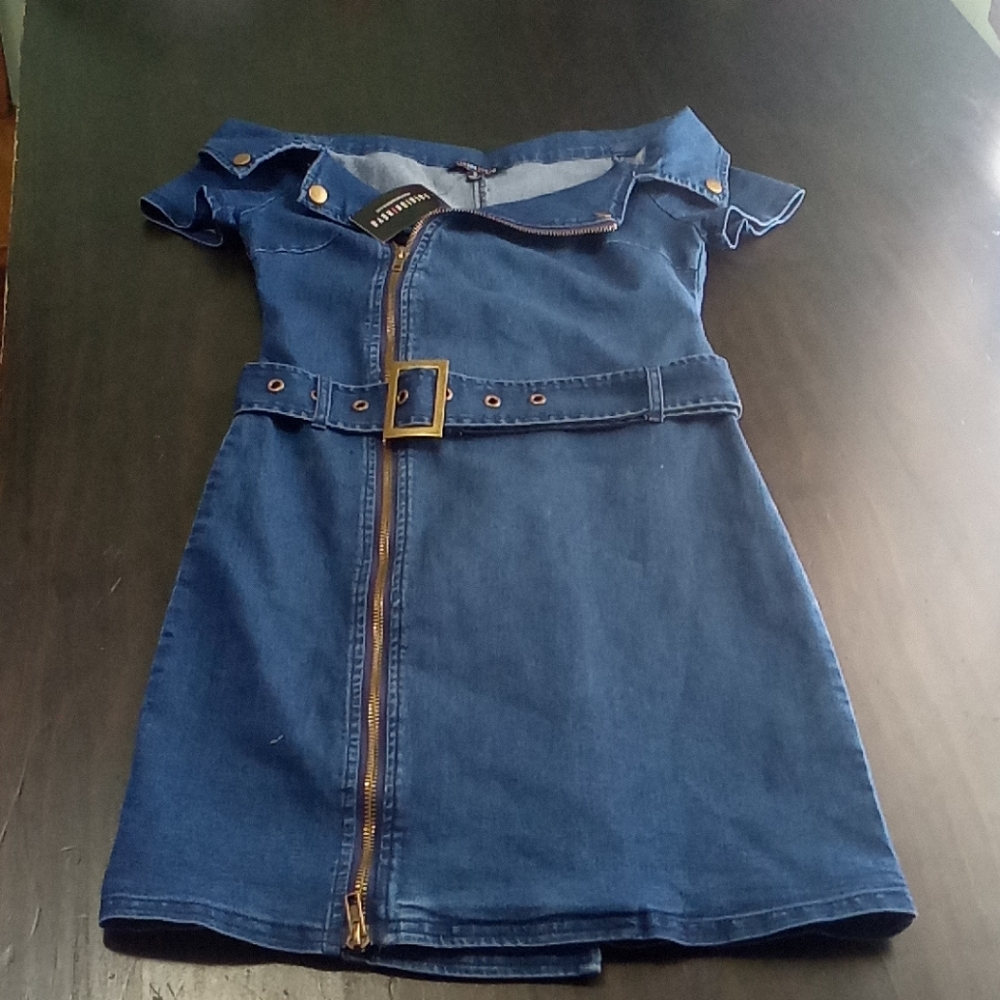 FASHION NOVA mini dress denim - Picture 3 of 6